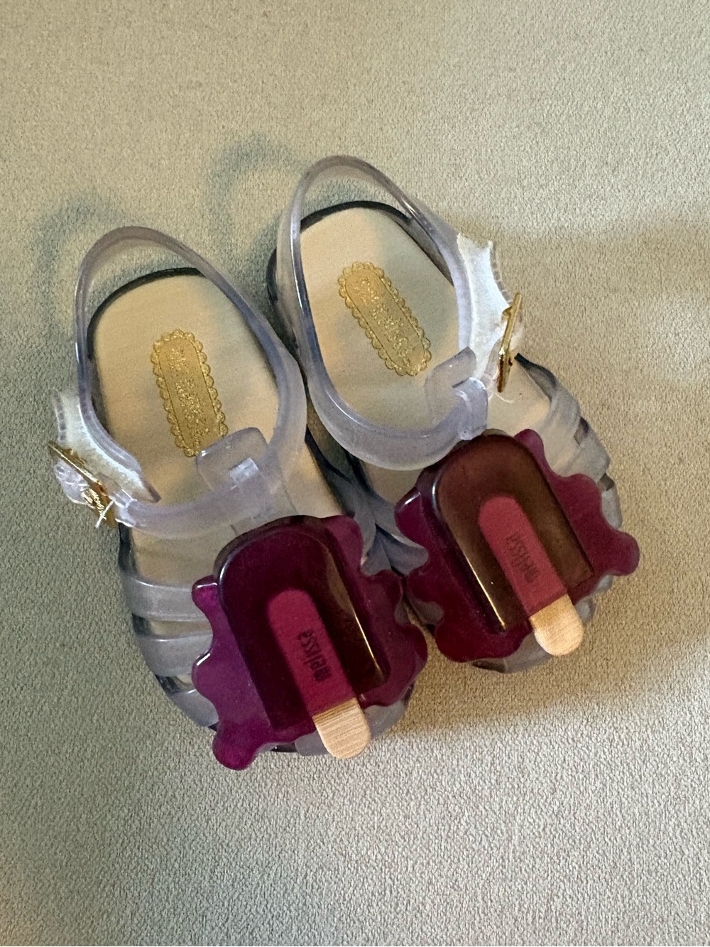 Mini Melissa Clear Jelly Popsicle Sandals - Picture 5 of 7